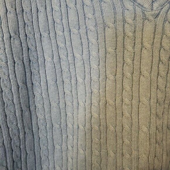 Van Heusen Womens Sz XXL Blue  Solid Long Sleeve Knitted Sweater - Picture 3 of 8